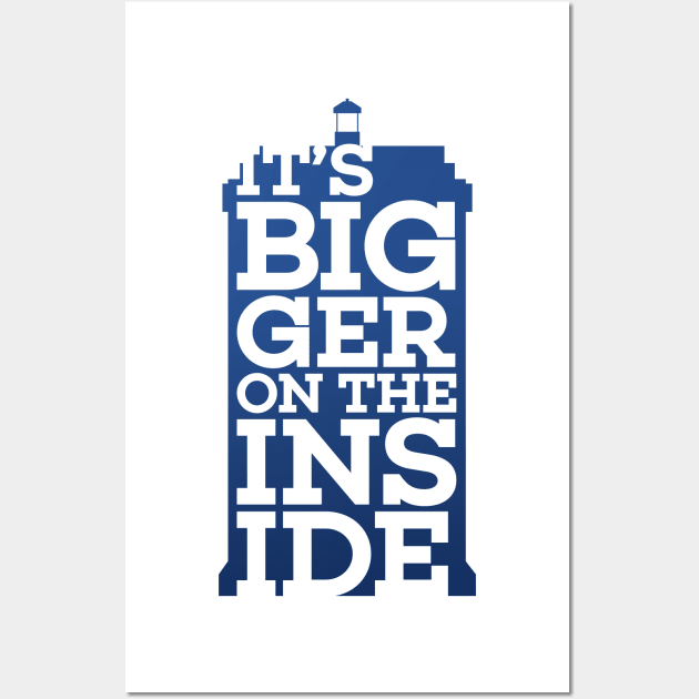 Bigger on the Inside Wall Art by polliadesign